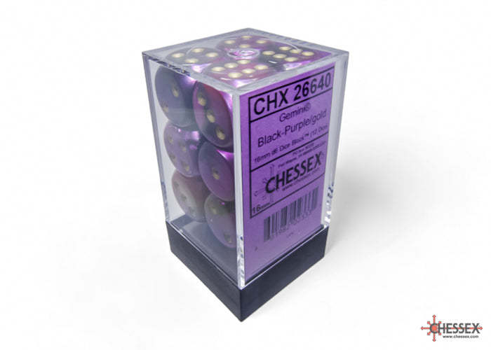 Chessex 16mm D6 Dice block (12)