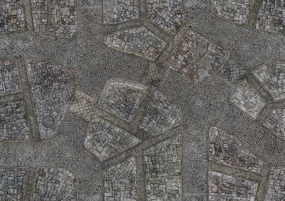 Conquest, Cobblestone City Gaming Mat 48x48 Inch (PBW8976)