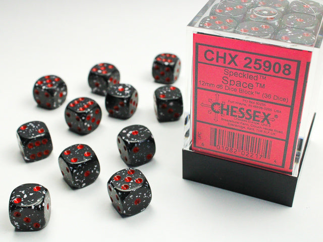 Chessex 12mm D6 Dice block (36)