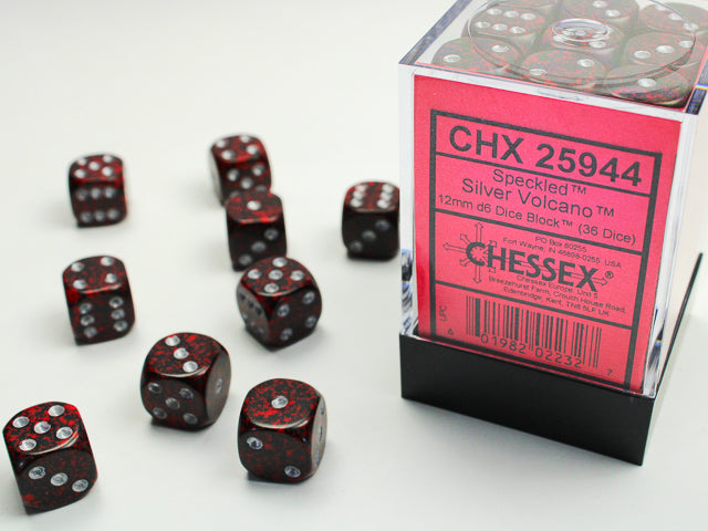 Chessex 12mm D6 Dice block (36)