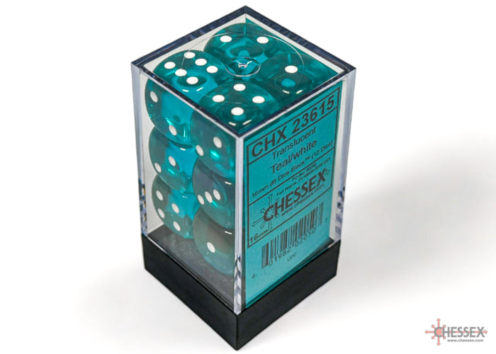 Chessex 16mm D6 Dice block (12)