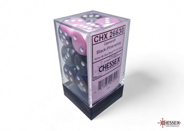 Chessex 16mm D6 Dice block (12)