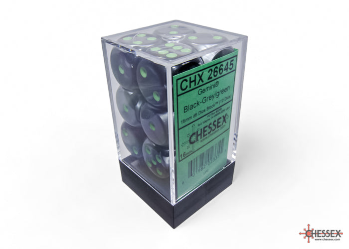 Chessex 16mm D6 Dice block (12)