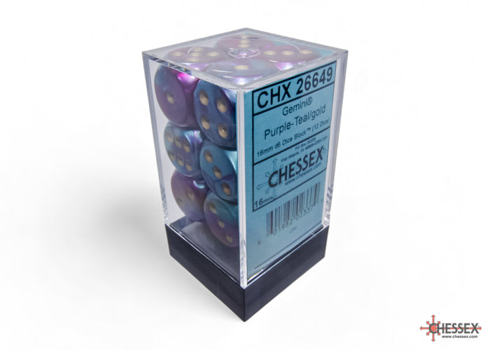 Chessex 16mm D6 Dice block (12)