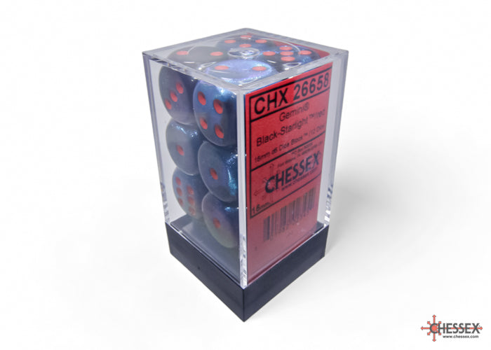 Chessex 16mm D6 Dice block (12)