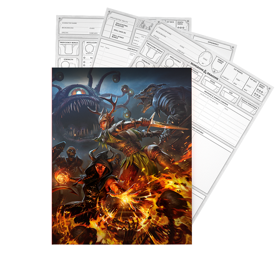 Dungeons & Dragons Character Sheets 2024